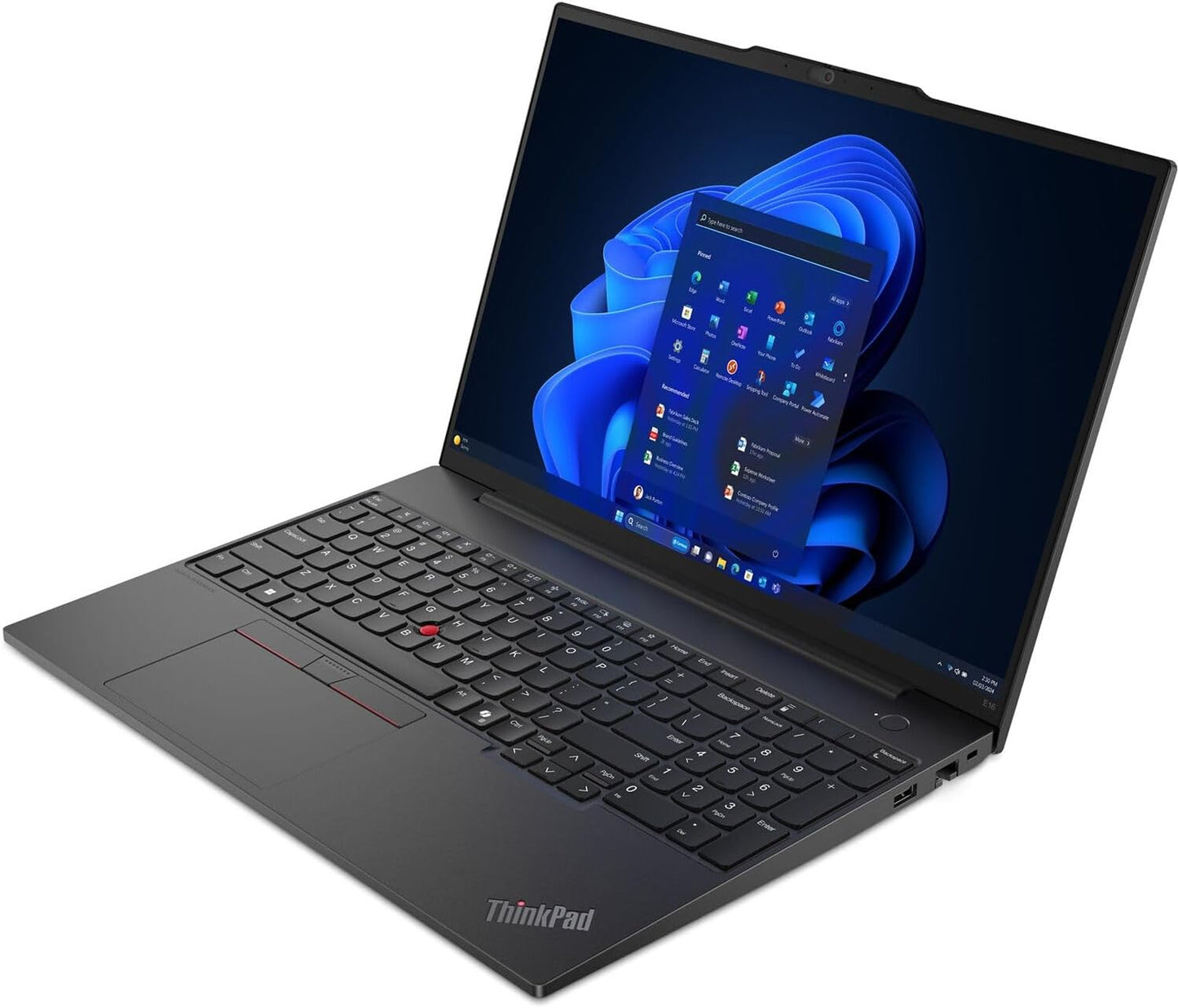 Lenovo ThinkPad E16 Gen 2 Business Laptop, 2025, 16" 1920 x 1200, Intel-12 Core Ultra 7 155H, 16GB DDR5, 512GB SSD, Win11 Pro, Backlit KB, Wi-Fi 6, BT 5.2, Thunderbolt 4, 1080p FHD Camera, Black