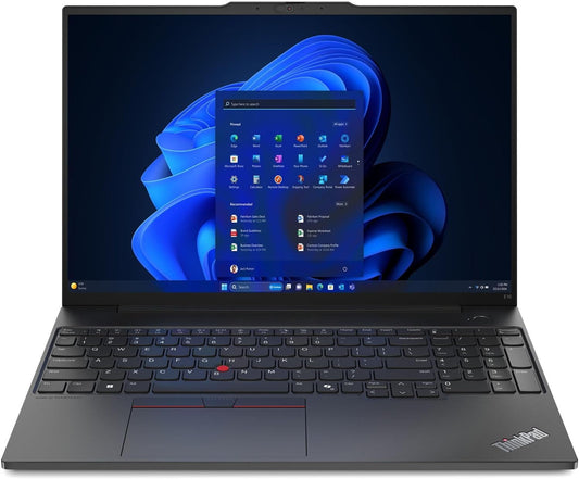 Lenovo ThinkPad E16 Gen 2 Business Laptop, 2025, 16" 1920 x 1200, Intel-12 Core Ultra 7 155H, 16GB DDR5, 512GB SSD, Win11 Pro, Backlit KB, Wi-Fi 6, BT 5.2, Thunderbolt 4, 1080p FHD Camera, Black